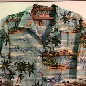 Vintage RJC remember Pearl Harbor Hawaiian shirt